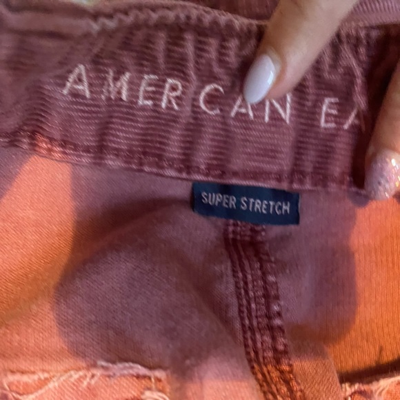 American Eagle Burgundy Corduroy Mini Skirt - Picture 5 of 5